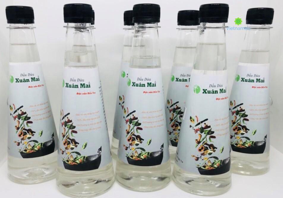 Sản phẩm của Thạch dừa Xuân Mai đều được đóng chai vệ sinh, sạch sẽ