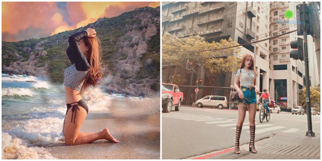 Thân hình gợi cảm và hút mắt của Ngọc Linh.