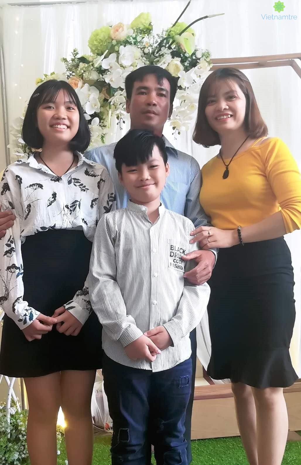 Gia đình nhỏ hạnh phúc của chị