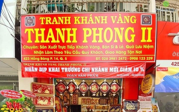 Khánh vàng Thanh Phong – Quà tặng chất lượng mang ý nghĩa gửi trao