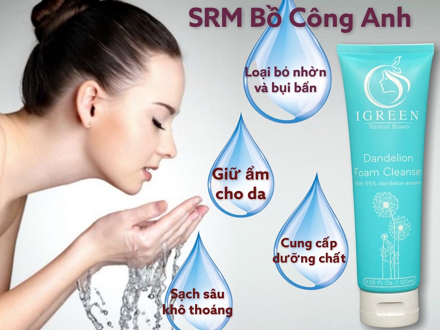 Sữa rửa mặt bồ công anh cover