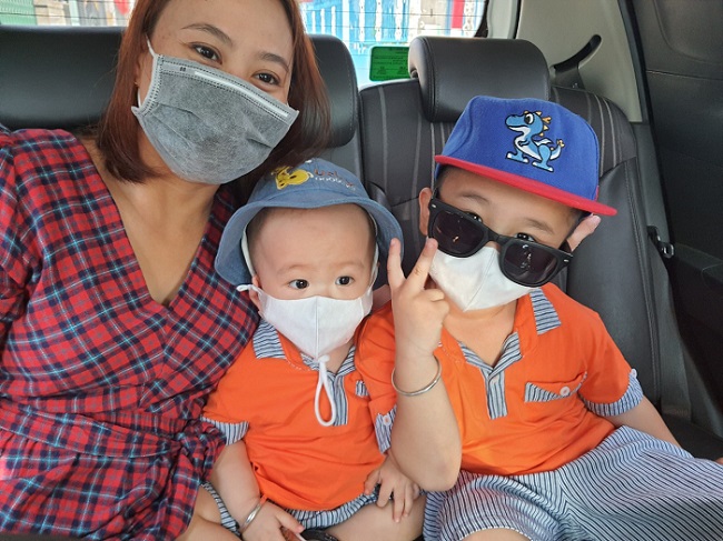 Hiện tại cô đang hạnh phúc với gia đình nhỏ của mình