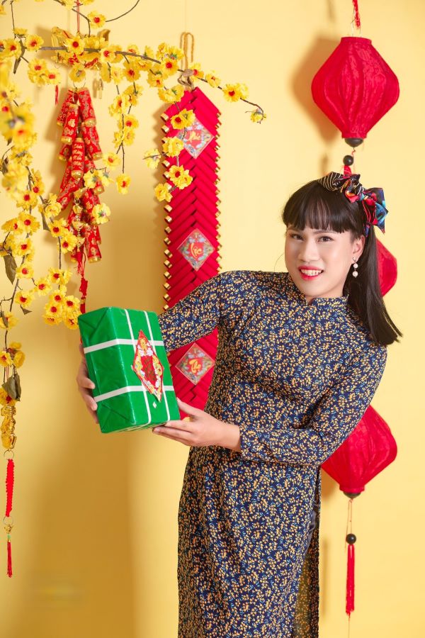 Vẻ đẹp tươi tắn, rạng rỡ của Cường trong ngày tết