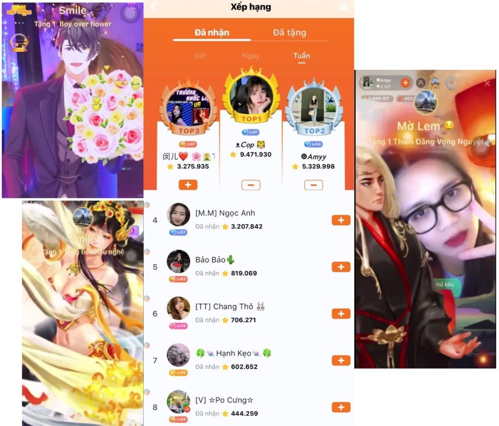 Cả hai cô nàng tài năng này luôn giữ vị cao trên bảng xếp hạng và nhận được nhiều quà tặng