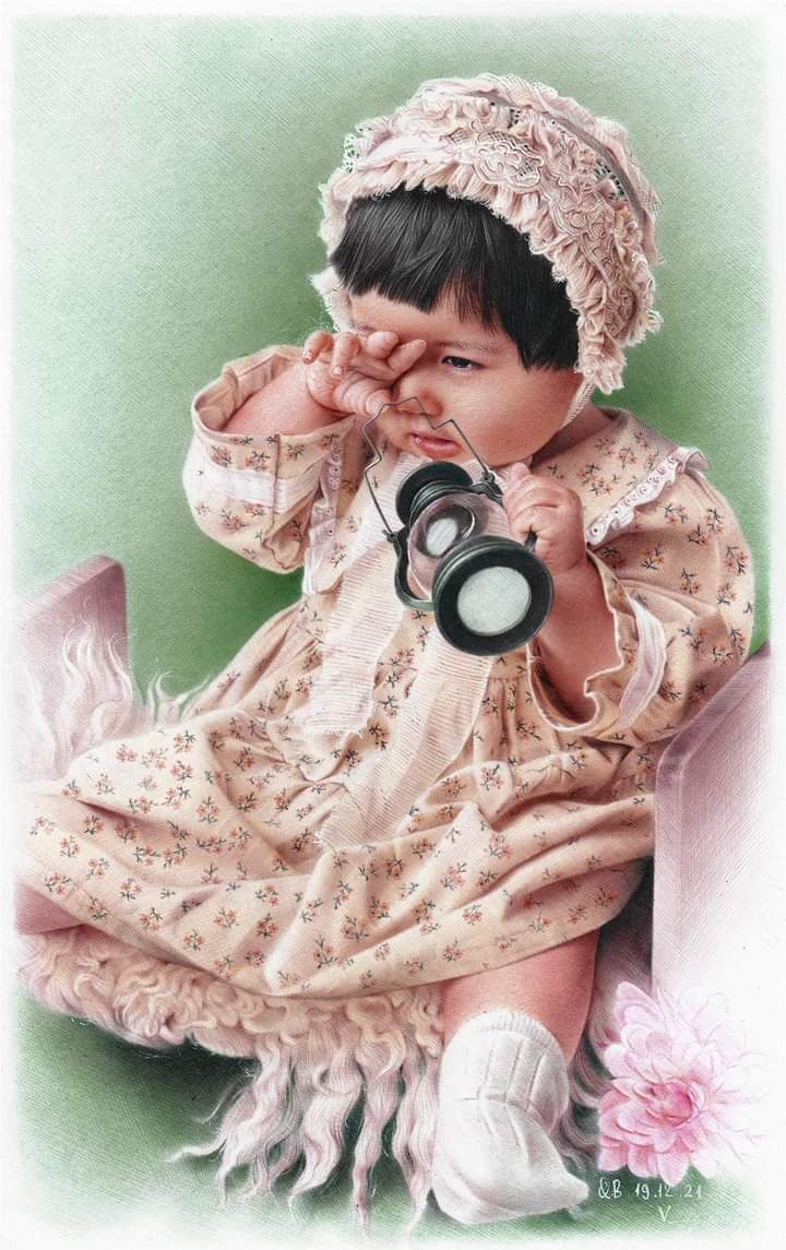 Bức tranh đặc sắc được vẽ hoàn toàn bằng bút bi