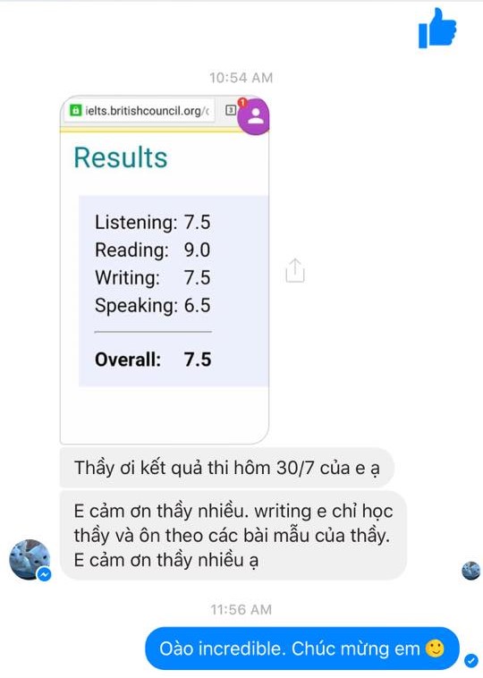 Phản hồi từ học viên 