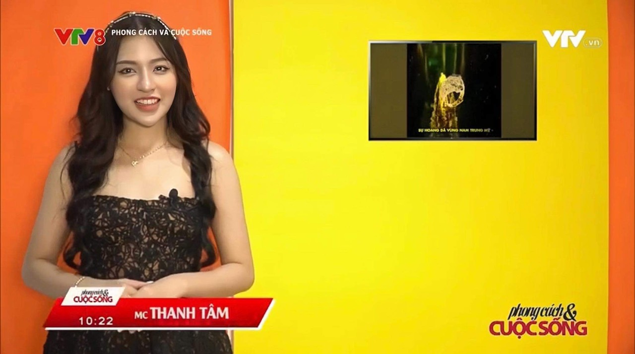 Trần Thanh Tâm đang thử sức với vai trò MC cho đài truyền hình VTV và THVL