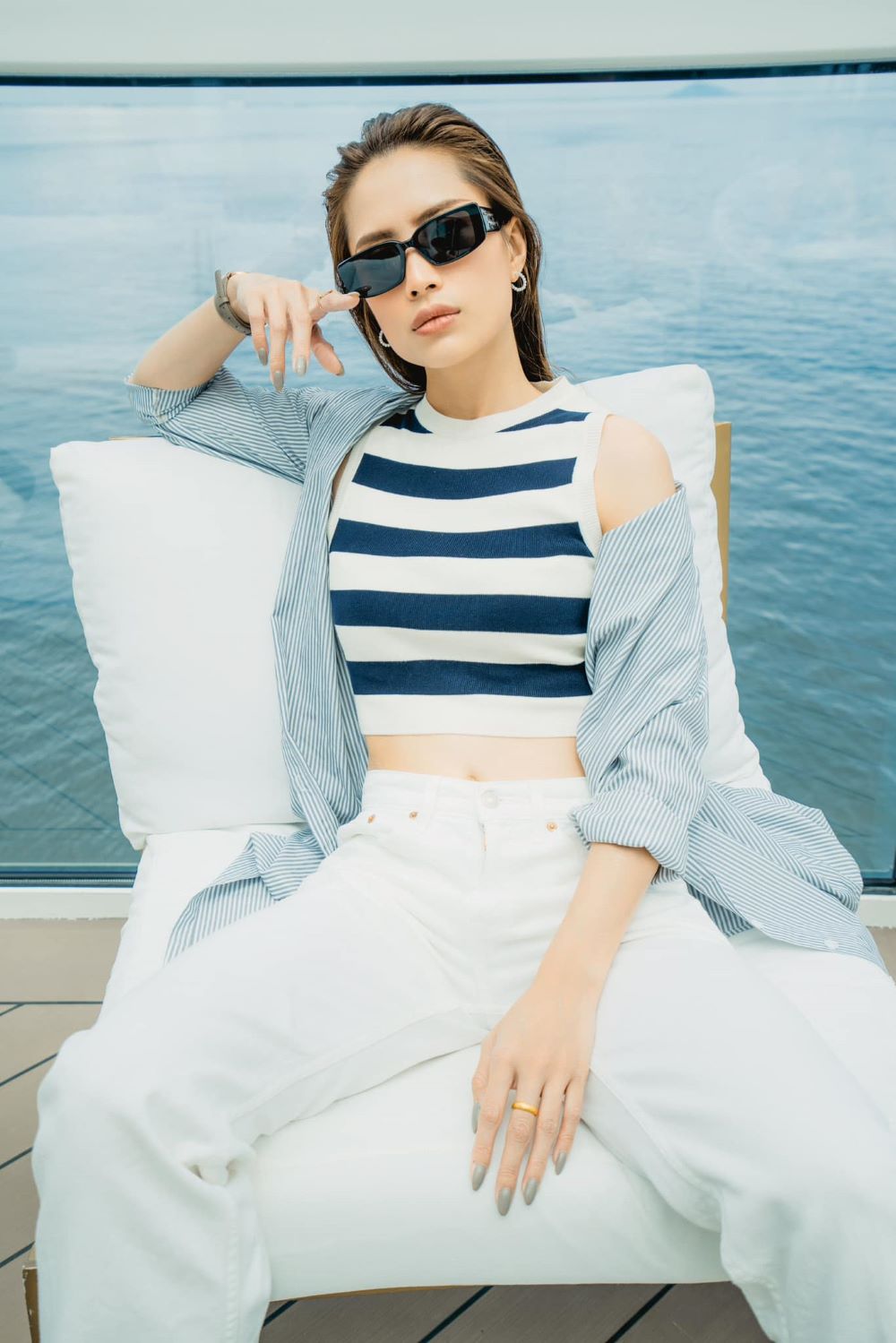 Gương mặt vô cùng cá tính của nàng Model.